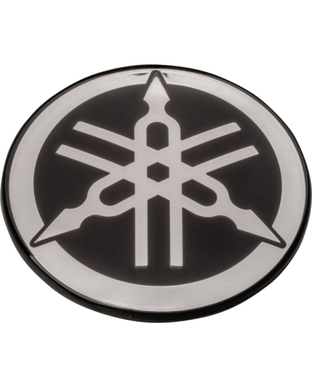 3D-Emblem silber, Durchmesser 50mm, Höhe max. ca. 7mm, selbstklebend