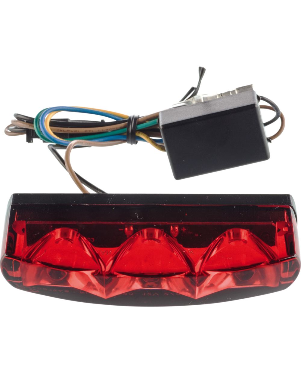LED-Rücklicht MT-Style, rotes Glas (e-geprüft) ohne Kennzeichenbeleuchtung
