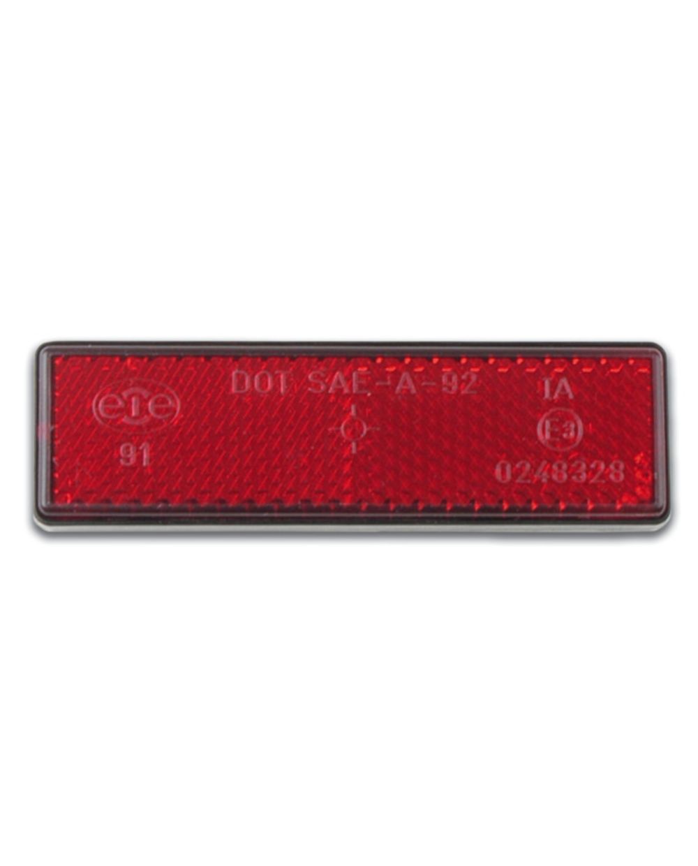 Rückstrahler/Reflektor e-geprüft (rot) ca. 94x28mm, selbstklebend