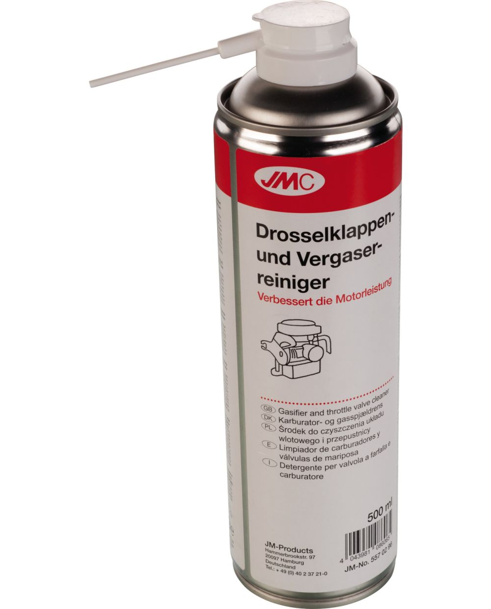 Vergaser- & Drosselklappenreiniger 500ml Spray, (entfernt verharzte und  verkokte Rückstände an Drosselklappe, Vergaser bzw. Ansaugbereich)