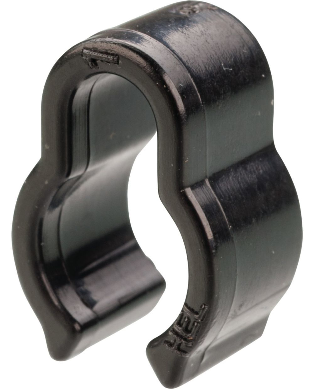 Bremsleitungsclip, befestigt ein Kabel (ABS, Tacho, Blinker etc.) entlang  einer Bremsleitung/-zug, Kunststoff schwarz, 1 Stück