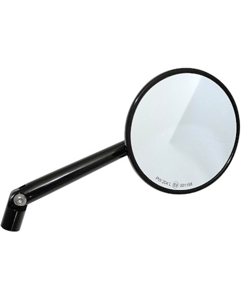 Spiegel rund, d=100mm, Alu schwarz, 1 Stück, 185mm Spiegelarm
