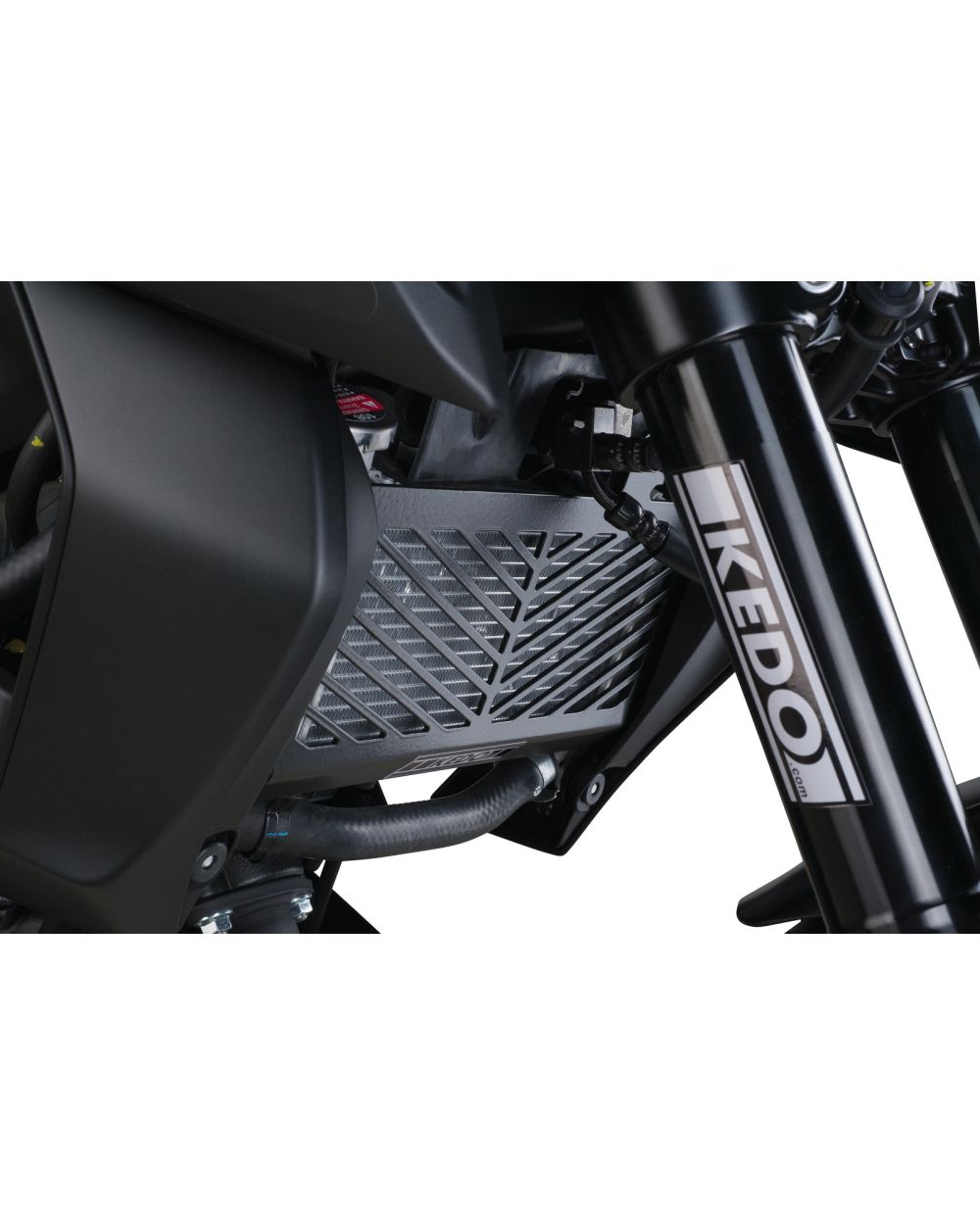 KEDO Kühlerschutzgitter, Aluminium schwarz, montagefertig komplett, passend  für orig. Kühler