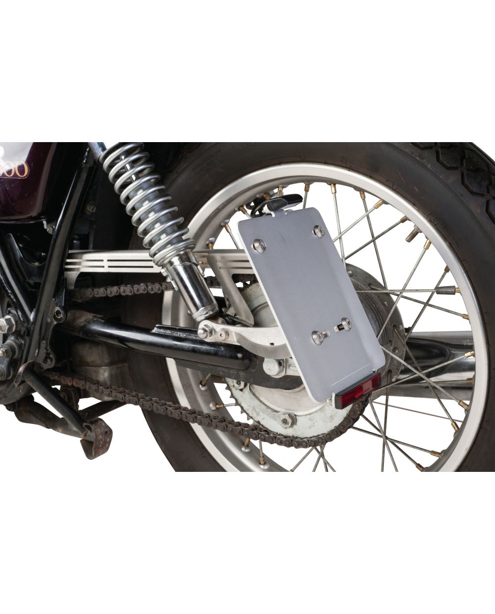 Motorrad hinten Kotflügel Kennzeichen Halterung Halter mit 12V Led