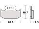 EBC Bremsklötze hinten, 1 Paar, mit ABE, für Nissin-Bremszange (TT600: bitte mit Abbildung vergleichen! alternativ 11123/40242)