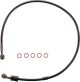 Stainless Steel Brake Line 'Bronco', black cover & fittings, incl. rubber guide, suitable for 2J4-, and 48T (Technical Component Report)