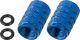Reifenventil-Abdeckkappe Alu blau eloxiert, 1 Paar