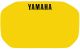 Dekor Lampenmaske, gelb mit schwarzem YAMAHA Schriftzug (HeavyDuty-Qualität mit Schutzlaminat) passt für Art. 29112RP/29467RP/29468RP
