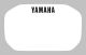 Dekor Lampenmaske, weiß mit schwarzem YAMAHA Schriftzug (HeavyDuty-Qualität mit Schutzlaminat) passt für Art. 29112RP/29467RP/29468RP