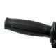 Beston-Style Griffgummis, schwarz, klassische Optik mit Längsrillen, Länge 130mm, Enden geschlossen Durchmesser max. ca. 38mm, 1 Paar