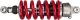 YSS Mono-Stoßdämpfer (ABE), rote Feder, Zugstufe über 30 Klicks anpassbar, Federvorspannung variabel, +5mm Höhenverstellung am Dämpfer möglich