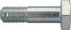 Bolzen Seitenständer Export, M10x1.25 35mm, verchromt, Querbohrung für Sicherungssplint, für 10mm Rahmenbohrung passend