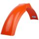 Vorderrad-Kotflügel Preston Petty MX dunkelorange durchgefärbt, Abm. ca.: Breite vo./max. 15cm, hi./max. 12cm, Länge ab Gabelbrücke vo. 48cm, hi. 41cm