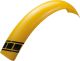 Trial Vorderrad-Kotflügel Stilmotor gelb durchgefärbt, Abm. ca.: 740mm lang, 100mm breit, max. 135mm Bogenmaß, inkl. 1 Stück Speedblock-Dekor schwarz