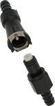Benzinleitungs-Schnellverbinder für 8mm Benzinschlauch -> dichtet beidseitig ab! (ohne Clips, ggf. 2x mitbestellen)