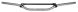 Alu-Lenker 'Cross' flach, leicht gekröpft (Strebe geschraubt), silber, (BxHxT) 812x80x92mm, Innendurchmesser 14mm