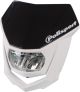 POLISPORT LED-Lampenmaske HALO schwarz / weiß, mit Befestigungsmaterial, kaltweiß mit 508/1007 Lumen (e-geprüft)