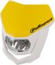 POLISPORT LED-Lampenmaske HALO gelb / weiß, mit Befestigungsmaterial, kaltweiß mit 508/1007 Lumen (e-geprüft)