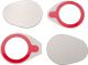 Edelstahl-Abdeckungen / Blindkappen für originale Blinkeraufnahmen im Lampenhalter, 1 Paar, inkl. Klebepads