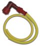 Universal-Hochleistungszündkabel mit Stecker (5K Ohm), 50cm lang (Silikon)
