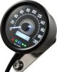 Daytona 'Velona 2' Tachometer 200km/h, Abm. 60x45 mm, (km/h,km Gesamt+Tag, Volt, Uhr, weiße Hintergrundbeleuchtung mit 4 Kontrollleuchten), e-geprüft