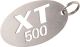 Schlüsselanhänger mit XT500-Logo, Edelstahl