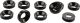Schraubenrosetten U5 Kunststoff schwarz, 10 Stück, ermöglicht die Verwendung von Senkkopfschrauben an Verkleidungsteilen