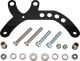 KEDO Tachohalter-Set für KOSO All-in-One Tacho Art. 41306, Tachoposition links, Edelstahl schwarz beschichtet, Lieferung ohne Tacho, inkl. Montagematerial)