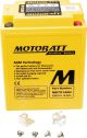 AGM-Batterie MOTOBATT 12V / 16.5Ah, wartungsfrei befüllt, auslaufsicher durch AGM-Technologie (Glasfaservlies), Typ YB14L-A / YTX14AH / YB14A1