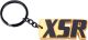 YAMAHA »XSR« Schlüsselring, schwarzer Metallring und PVC-Material, perfekt für jeden XSR-Fahrer oder -Fan, schwarz/gold