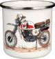 Nostalgie-Henkelbecher 'XT500 Paris- Dakar', circa 300ml, Emaille mit Metallrand (Handspülen empfohlen), im Geschenkkarton