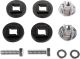 Lampenbefestigungs-Set »Easy-Mount«, 2x Aluminium-Buchse mit M8-Gewinde / 4x Gummi, zur Befestigung des orig. Metall- und Kunststoffscheinwerfer