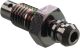 Bremsentlüftungsschraube M7x1.00, Edelstahl schwarz, Länge gesamt 26,6mm, OEM-Vergleichs-Nr. 1UY-W0048-50