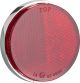 Reflektor rund/rot, verchromtes Gehäuse, Durchmesser 55/59mm, 1 Stück, mit M5-Gewinde, e-geprüft