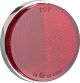 Reflektor rund/rot, verchromtes Gehäuse, Durchmesser 55/59mm, 1 Stück, mit M5-Gewinde, e-geprüft