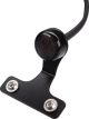 KEDO LED-Rücklicht 'DISC' inkl. Halter (komplett inkl. LED-Rücklicht mit Gehäuse, Aluminium-Halter schwarz, Montagematerial, 'E'-geprüft)
