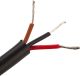3-Pol. Kabel, 1 lfd. Meter, je 0.22qmm, farbig codiert, mit Öl- und UV-beständigem PVC-Mantel, schwarz, Außendurchmesser 4.2mm