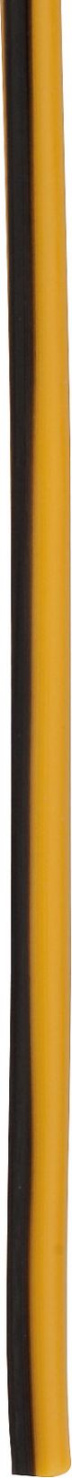 KABEL, 1 Meter 0.75qmm gelb-schwarz (gelbes Kabel mit schwarzem Strich)