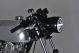 'Neovintage' LED-Scheinwerfer schwarz, Lampenring schwarz, e-geprüft, Abm. ca. 160x200mm, Aufnahme für 60mm-Instrument, Stand-, Abblend-, Fern und -Tagfahrlicht