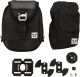 LegendGear Zusatztasche 1.5L, Black Edition, inkl. T-Lock Haltesystem, wasserdichter Überzug, Abm. ca. 19x14x5cm