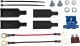 Batteriepol-Anschluss-Verteiler, 2 Stück Kunststoffgehäuse für isolierte Y-Verteilung, inkl. 2 Stück 10cm Zuleitungen mit Ringösen