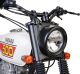 JvB-moto Lampenabdeckung 'D-Track' inkl. Klarglas-H4-Einsatz + Befestigungsmaterial (GFK unlackiert)