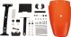 TT-Style Heckumbau, Kotflügel Kunststoff orange durchgefärbt, Montagematerial komplett inkl. LED Rücklicht getönt rauch-grau, e-geprüft