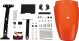 TT-Style Heckumbau, Kotflügel Kunststoff orange durchgefärbt, Montagematerial komplett inkl. LED Rücklicht rot, e-geprüft