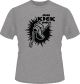 T-Shirt 'One Kick Only', Größe XL, Farbe: sports grey, Aufdruck: schwarz 100% Baumwolle (180g/m²)