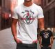 T-Shirt »The Holy Trinity« , Farbe weiß oder schwarz, Größe M - XXL, Regular Fit, 100% Baumwolle