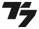 T7-Aufkleber, Folienplott aus durchgefärbter Fahrzeugbeschriftungs- Folie, Abm. ca. 180x130mm, schwarz, 1 Stück