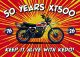 Poster 50 Jahre XT500, Motiv »Splash«, DIN A2 59,4x42 cm, Posterpapier 200g/m², Vierfarbruck matt