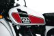 Fuel Tank Decal XT500'76, Red/Black, overcoatable, incl. Service-Sticker, complete Set LH/RH