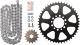 XW-Ring Kettensatz inkl. 15Z Ritzel, 46Z Kettenblatt, OFFENE RK520XRE-Kette mit 98 Gliedern, Hohlniet- und Clipschloss
